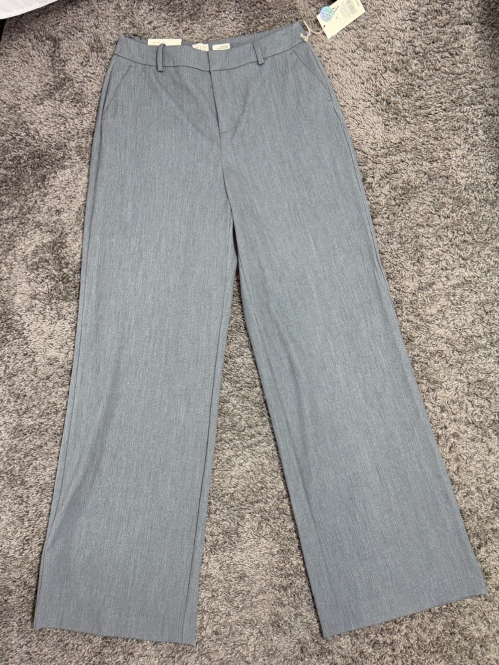 a new day Heather Gray Wide-Leg Trousers stretch size 6